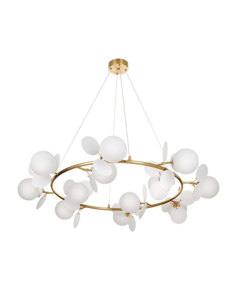 Designer pendant lamps - Step Into Design CHIC pendant lamp gold white 105 cm ST-DL-2969 - product kolory-swiatla.pl 3