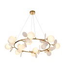 Designer pendant lamps - Step Into Design CHIC pendant lamp gold white 105 cm ST-DL-2969 - product 4