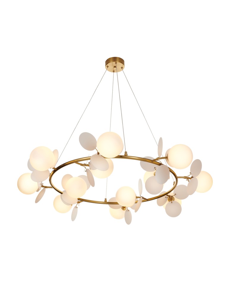 Designer pendant lamps - Step Into Design CHIC pendant lamp gold white 105 cm ST-DL-2969 - product kolory-swiatla.pl 4