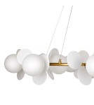 Designer pendant lamps - Step Into Design CHIC pendant lamp gold white 105 cm ST-DL-2969 - product 5