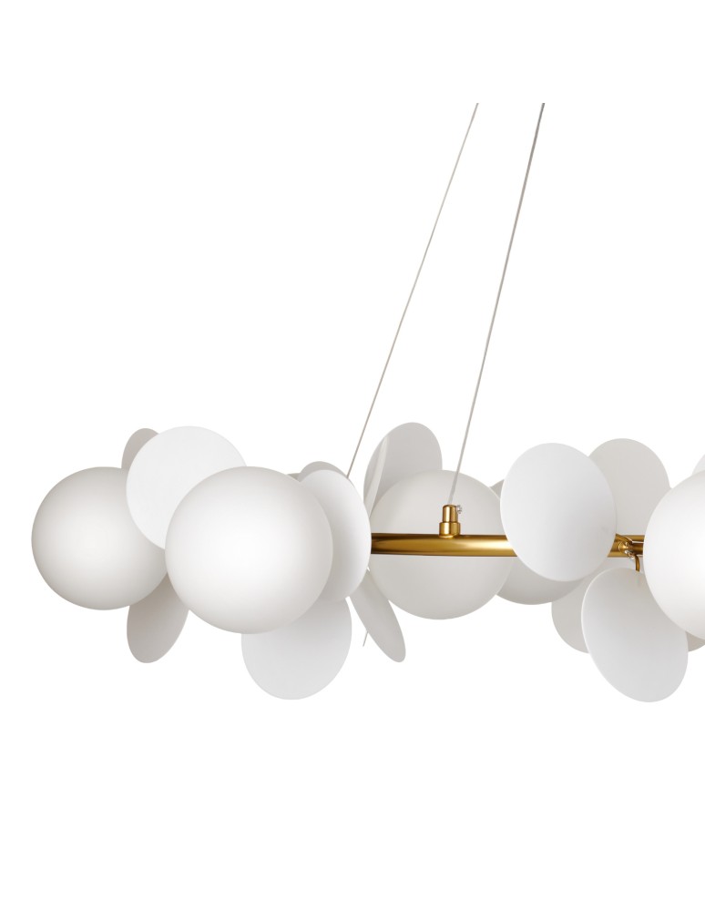 Designer pendant lamps - Step Into Design CHIC pendant lamp gold white 105 cm ST-DL-2969 - product kolory-swiatla.pl 5