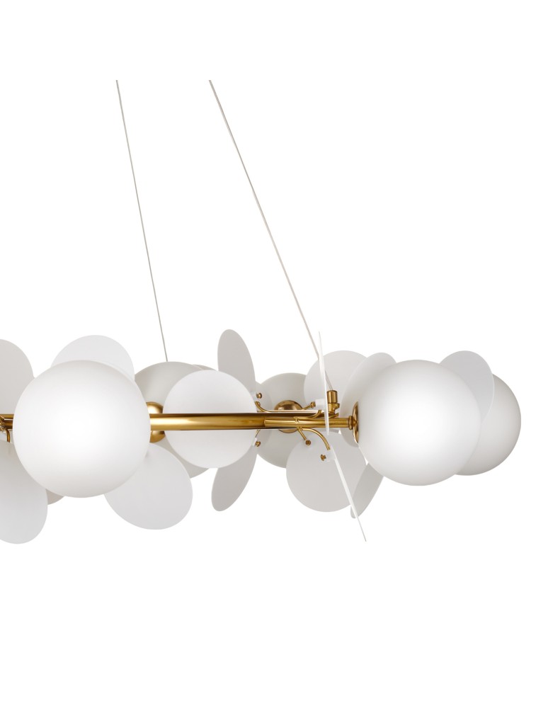 Designer pendant lamps - Step Into Design CHIC pendant lamp gold white 105 cm ST-DL-2969 - product kolory-swiatla.pl 6