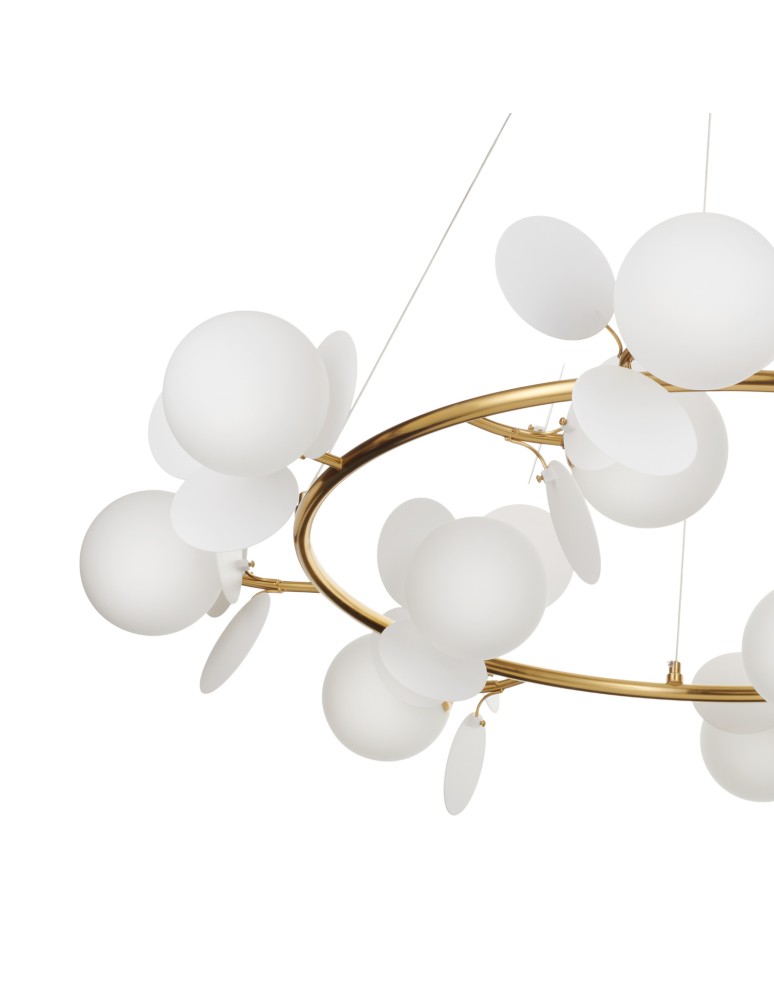 Designer pendant lamps - Step Into Design CHIC pendant lamp gold white 105 cm ST-DL-2969 - product kolory-swiatla.pl 7