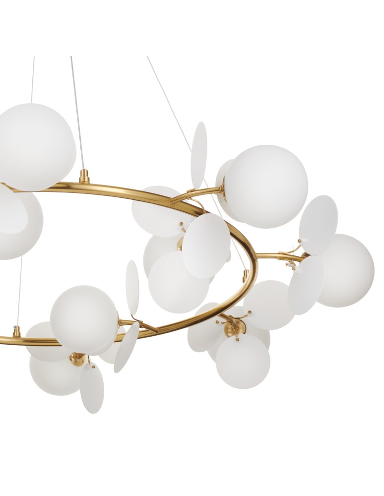 Designer pendant lamps - Step Into Design CHIC pendant lamp gold white 105 cm ST-DL-2969 - product kolory-swiatla.pl 8