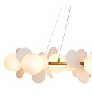 Designer pendant lamps - Step Into Design CHIC pendant lamp gold white 105 cm ST-DL-2969 - product 9