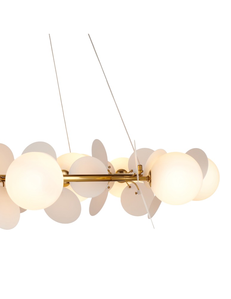 Designer pendant lamps - Step Into Design CHIC pendant lamp gold white 105 cm ST-DL-2969 - product kolory-swiatla.pl 10