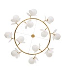 Designer pendant lamps - Step Into Design CHIC pendant lamp gold white 105 cm ST-DL-2969 - product 11