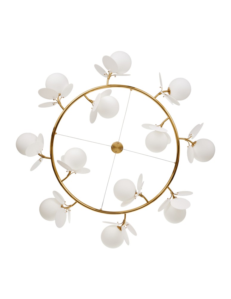Designer pendant lamps - Step Into Design CHIC pendant lamp gold white 105 cm ST-DL-2969 - product kolory-swiatla.pl 11