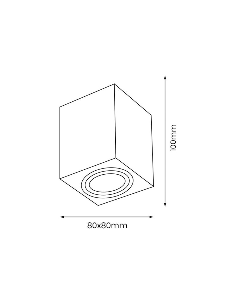 Square ceiling luminaires - Eco-Light Bima Ring Square 1xGU10 White ML7684 - product kolory-swiatla.pl 4