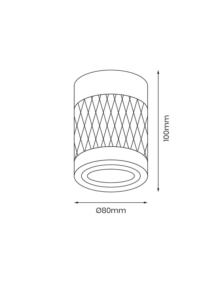 Round ceiling luminaires - Eco-Light Bima Arte Round 1xGU10 White ML7686 - product kolory-swiatla.pl 4