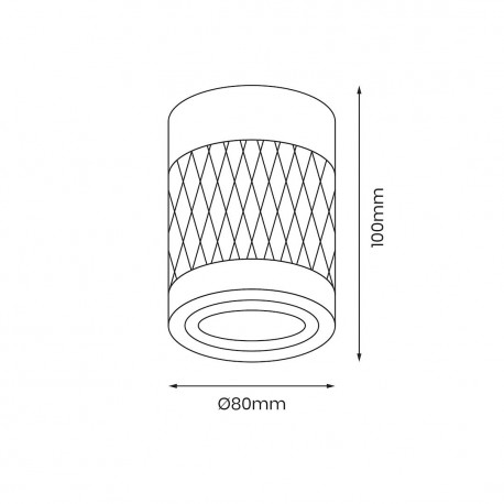 Eko-Light Bima Arte Round Black 1xGU10 ML7687