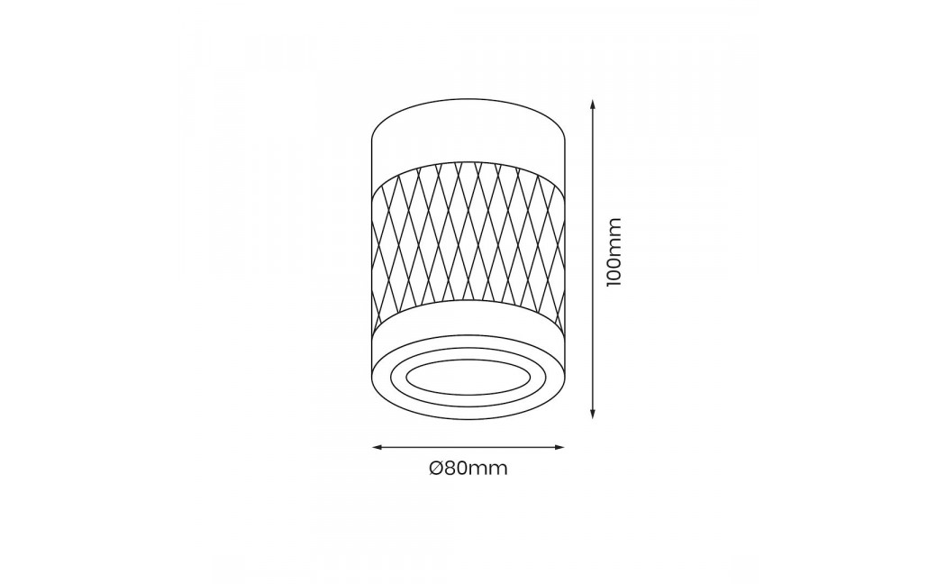Eko-Light Bima Arte Round Black 1xGU10 ML7687