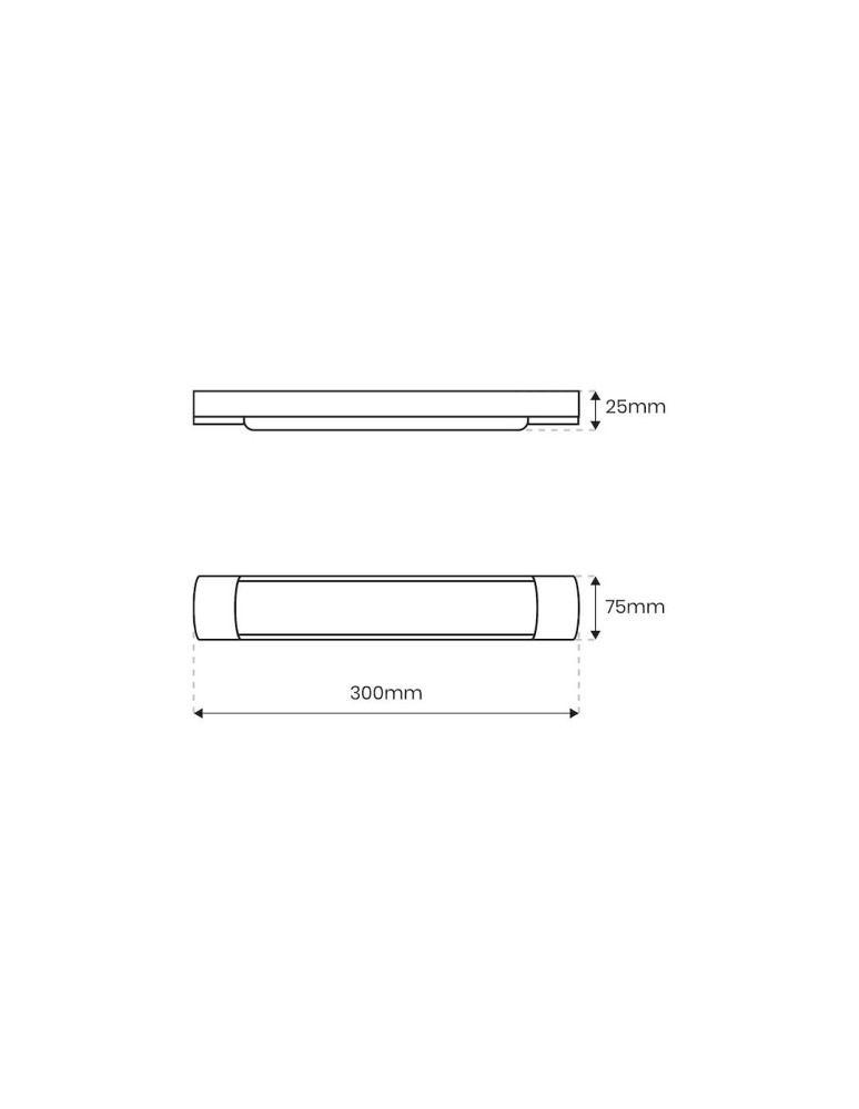 Lighting beams - Eko-Light LED Batten strip 9W 30cm 4000K EK9837 - product kolory-swiatla.pl 8