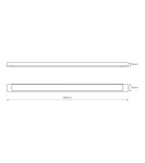 Lighting beams - Eco-Light LED Batten strip 27W 90cm 4000K EK9839 - product 8