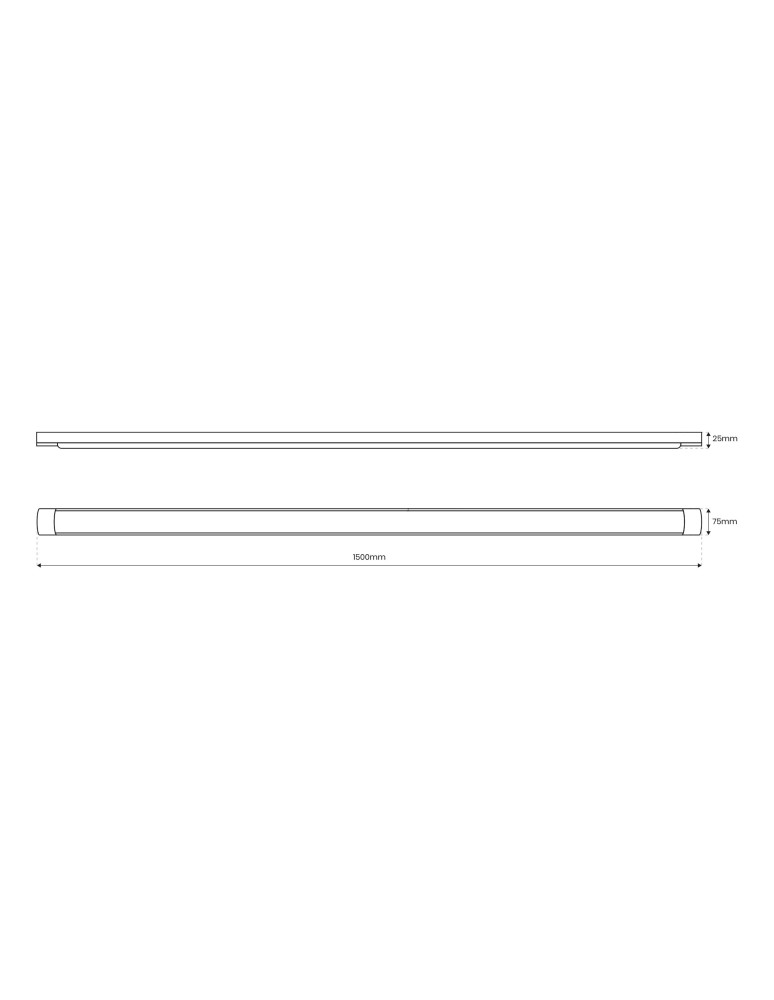 Lighting beams - Eko-Light LED Batten strip 45W 150cm 4000K EK9841 - product kolory-swiatla.pl 8