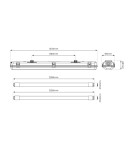 Lighting beams - Eko-Light Set Hermetic luminaire 2x120cm + Reflector + 2x18W 4000K EKH9835 - product 5