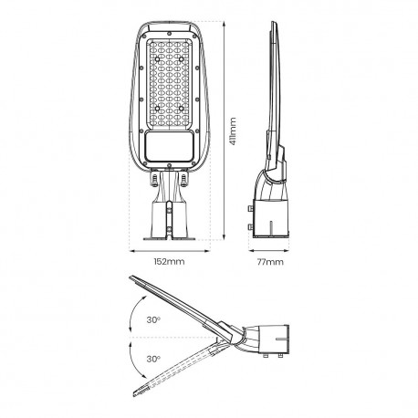 Eko-Light Lampa Uliczna Alley 50W 4000K 230V EKO9909