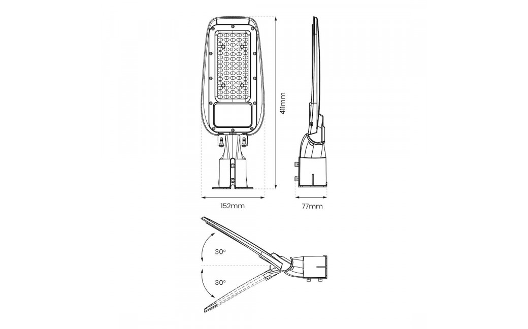 Eko-Light Lampa Uliczna Alley 50W 4000K 230V EKO9909
