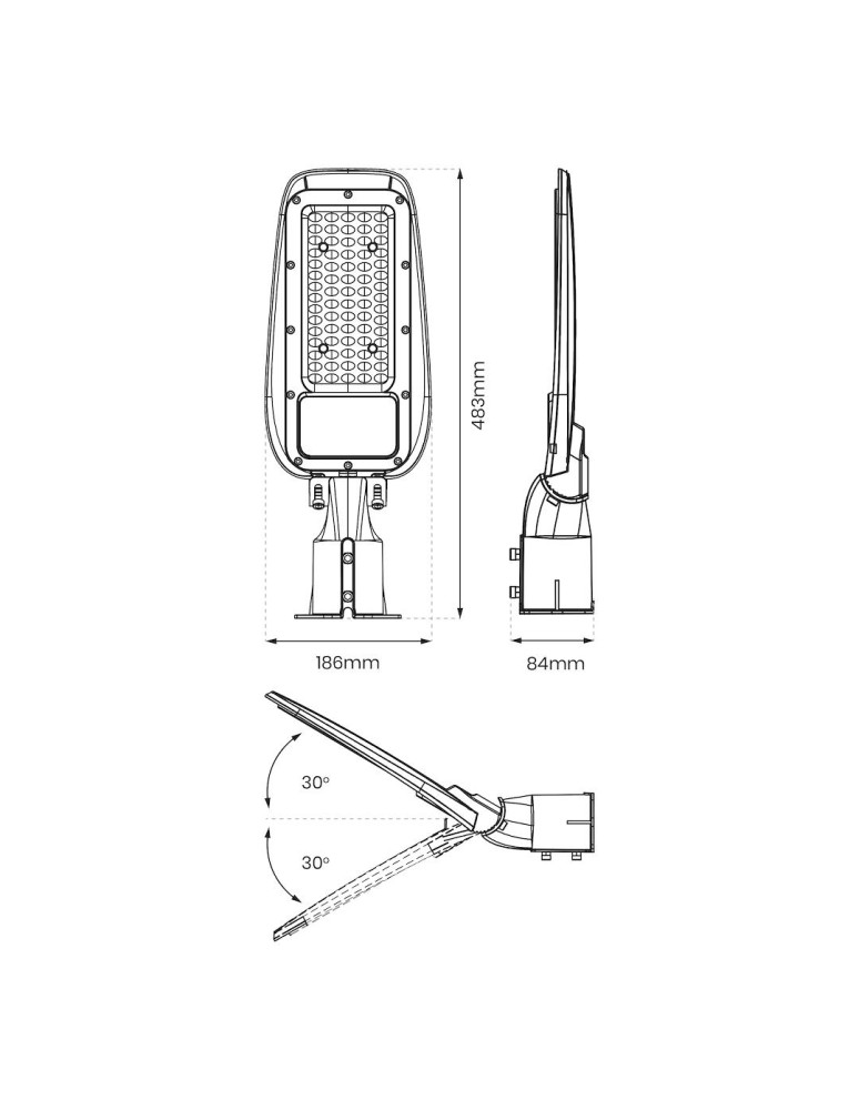 Outdoor lanterns - Eco-Light Alley Street Lamp 100W 4000K 230V EKO9910. - product kolory-swiatla.pl 8