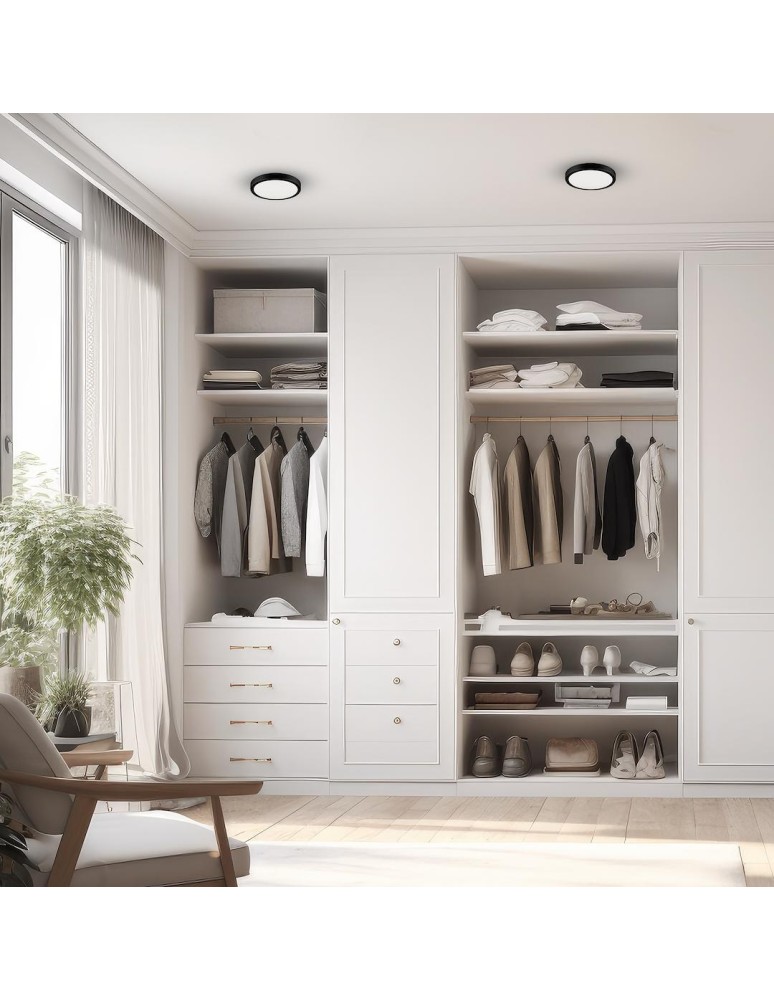 Eko-Light Plafon Vera 12W 4000K Czarny IP65 EKP0469