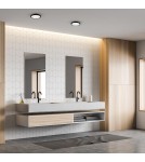 Hermetic plafonds - Eco-Light Plafond Vera 18W 4000K Black IP65 EKP0471 - product 2