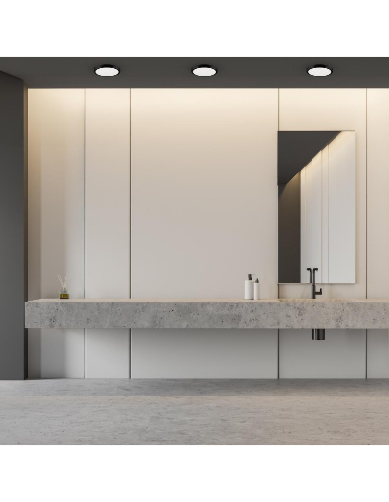 Eko-Light Plafon Vera 18W 4000K Czarny IP65 EKP0471