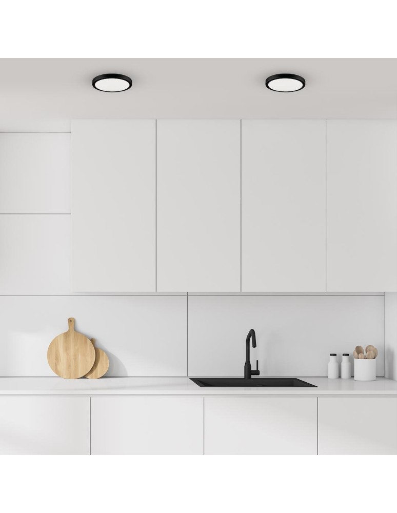 Hermetic plafonds - Eco-Light Plafond Vera 24W 4000K Black IP65 EKP0473 - product kolory-swiatla.pl 3