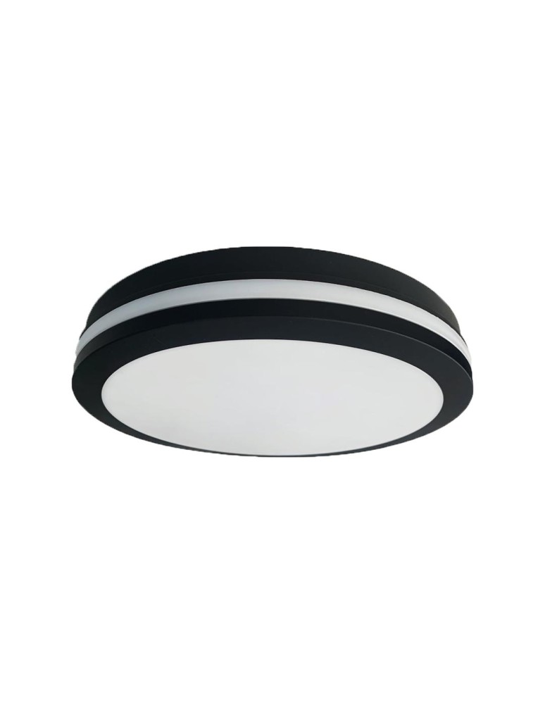 Eko-Light Plafon Marlon 12W 4000K Czarny IP54 EKP0474