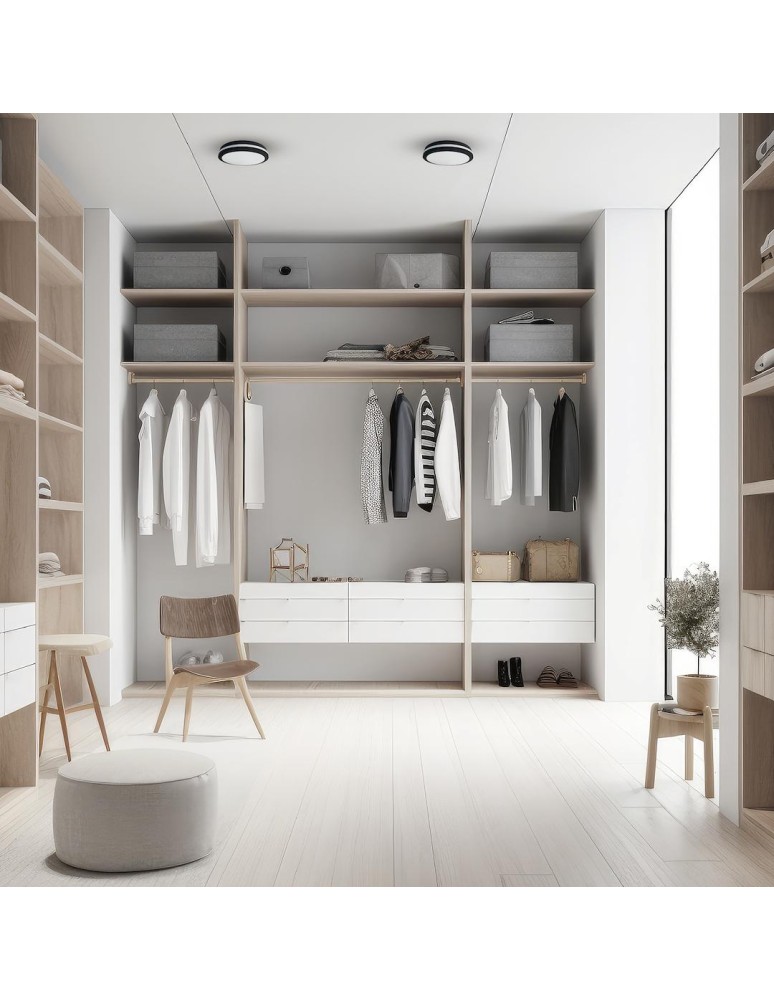 Eko-Light Plafon Marlon 12W 4000K Czarny IP54 EKP0474