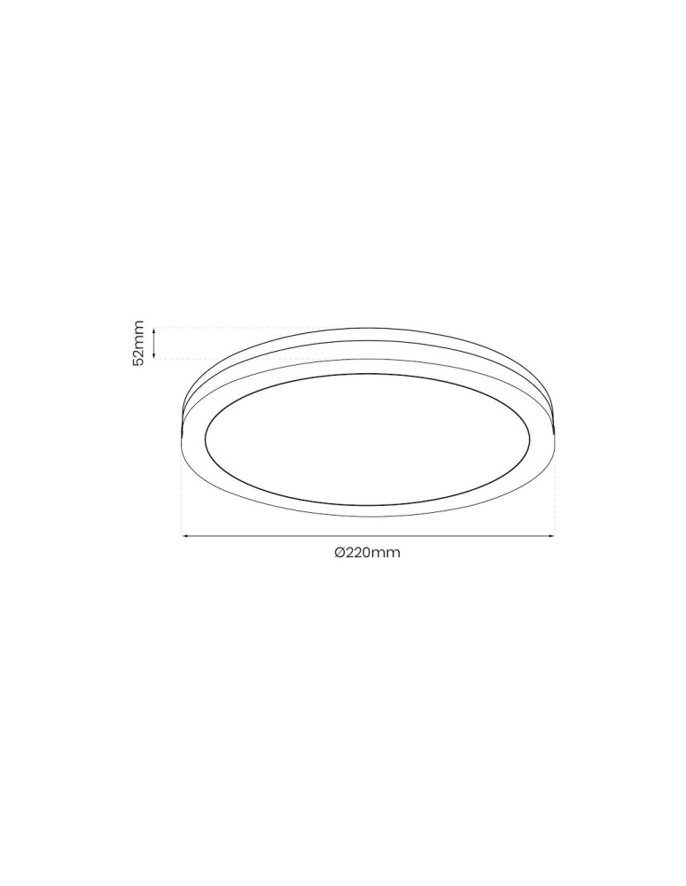 Hermetic plafonds - Eco-Light Plafon Marlon 18W 4000K Black IP54 EKP0475 - product kolory-swiatla.pl 5