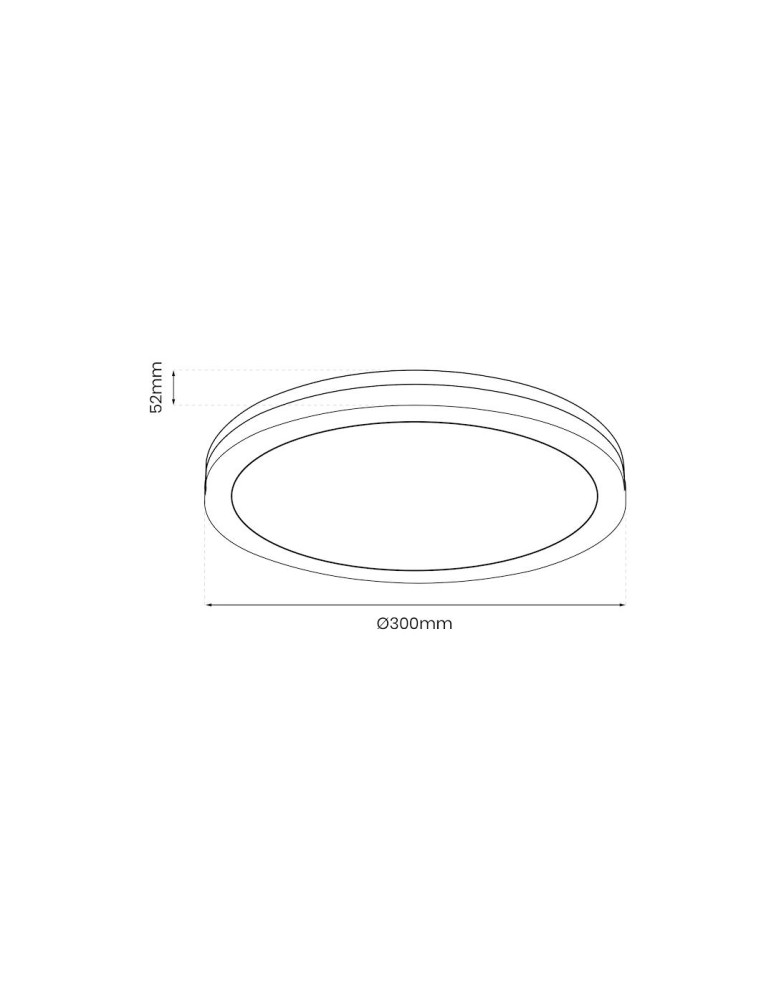 Eko-Light Plafon Marlon 36W 4000K Czarny IP54 EKP0476