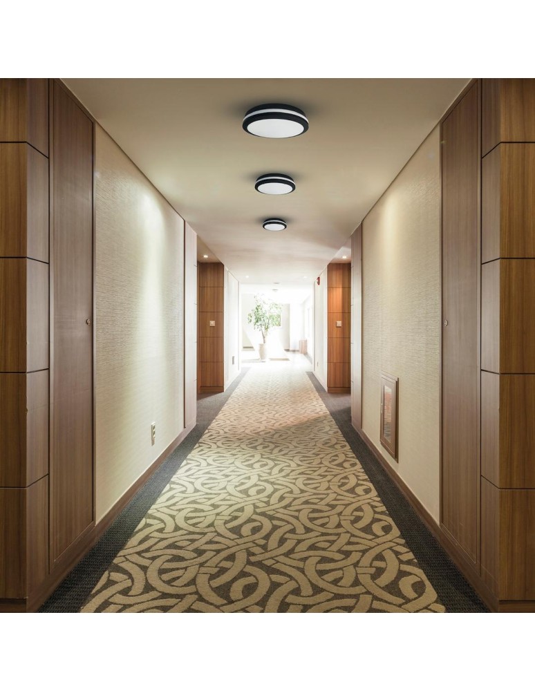 Eko-Light Plafon Marlon 48W 4000K Czarny IP54 EKP0477