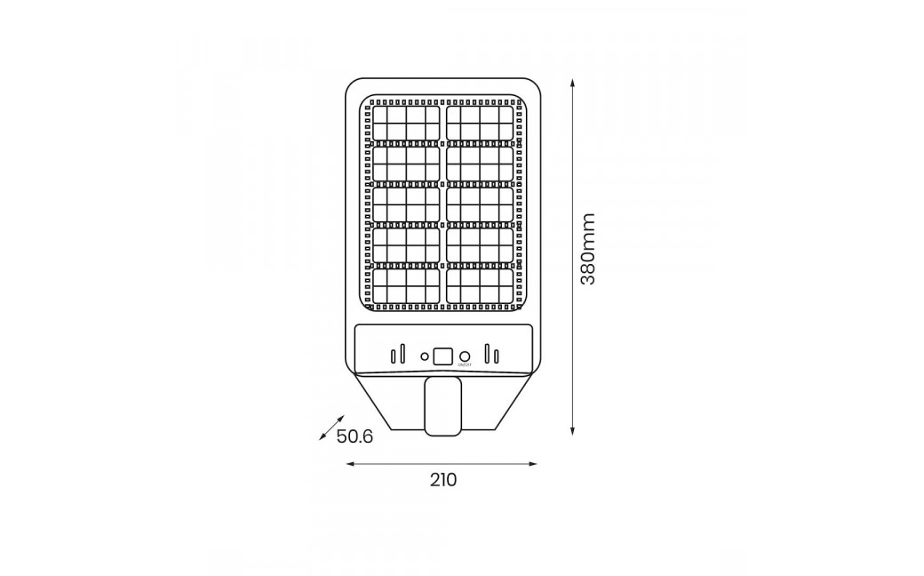 Eko-Light Latarnia Solarna Kers 200W 1200lm 6500K EKO0546