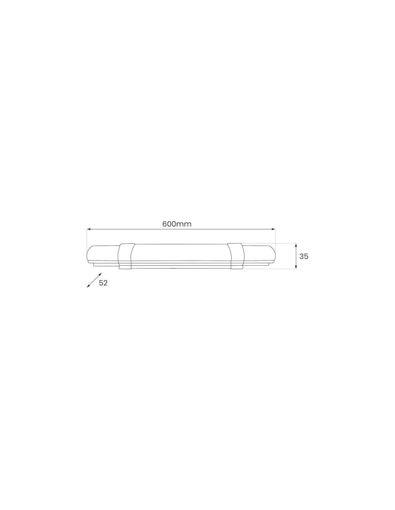 Lighting beams - Eko-Light Led Batten strip 18W 60cm 1850lm 4000K IP65 EK0850 - product kolory-swiatla.pl 6