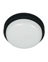 Eko-Light Davo Circular 8W 4000K IP64 Black EK1038 Duct luminaire.