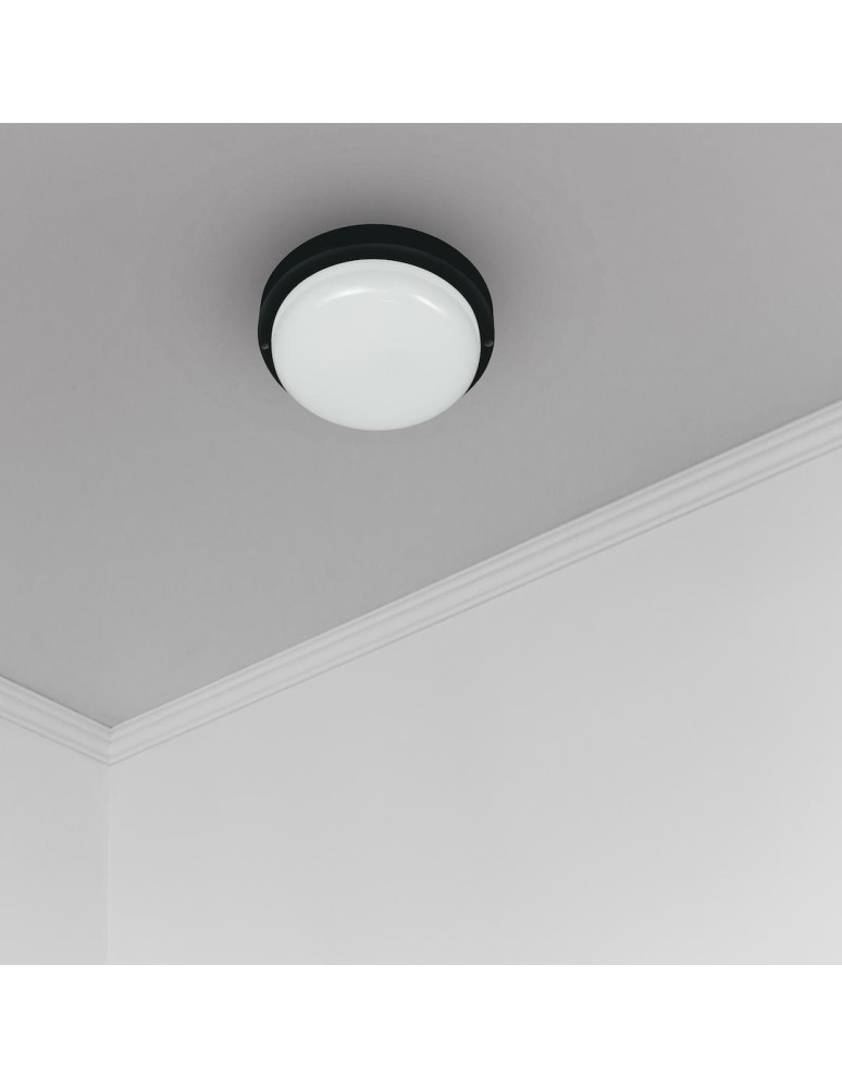 Hermetic plafonds - Eko-Light Davo Circular 8W 4000K IP64 Black EK1038 Duct luminaire. - product kolory-swiatla.pl 3