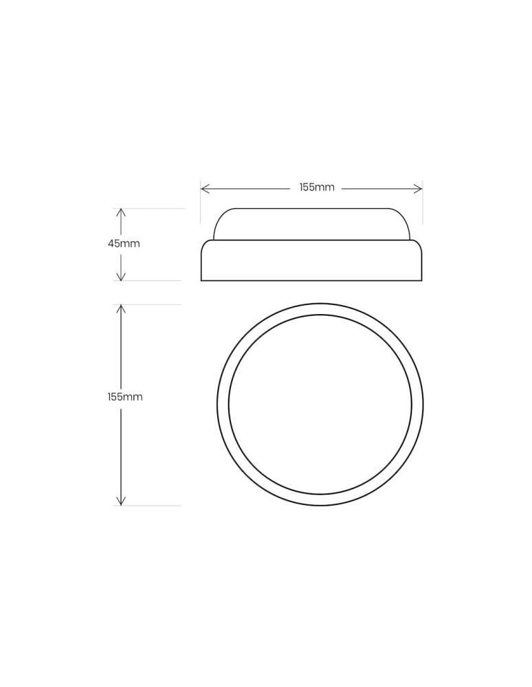 Hermetic plafonds - Eko-Light Davo Circular 8W 4000K IP64 Black EK1038 Duct luminaire. - product kolory-swiatla.pl 4