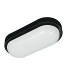 Hermetic plafonds - Eco-Light Davo Oval 8W 4000K IP64 Black EK1039 Duct luminaire. - product 1