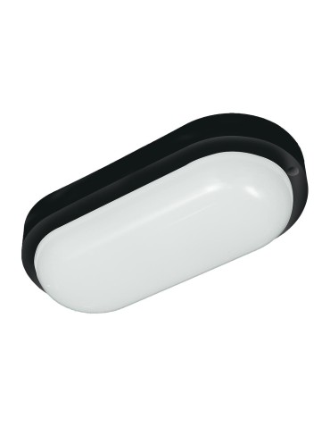 Eco-Light Davo Oval 8W 4000K IP64 Black EK1039 Duct luminaire.