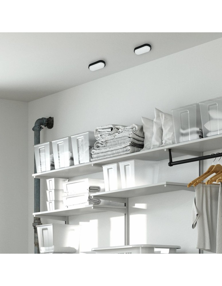 Eko-Light Oprawa Kanałowa Davo Owal 8W 4000K IP64 Czarny EK1039