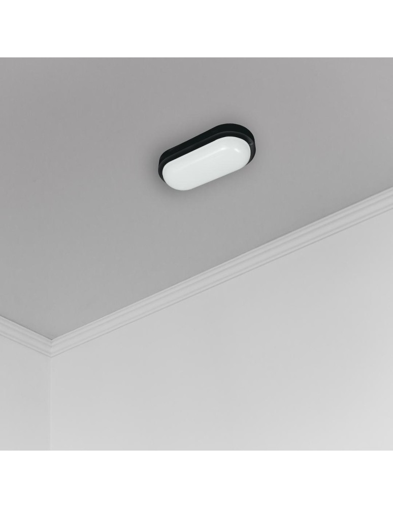 Hermetic plafonds - Eco-Light Davo Oval 8W 4000K IP64 Black EK1039 Duct luminaire. - product kolory-swiatla.pl 3