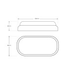 Eko-Light Oprawa Kanałowa Davo Owal 8W 4000K IP64 Czarny EK1039