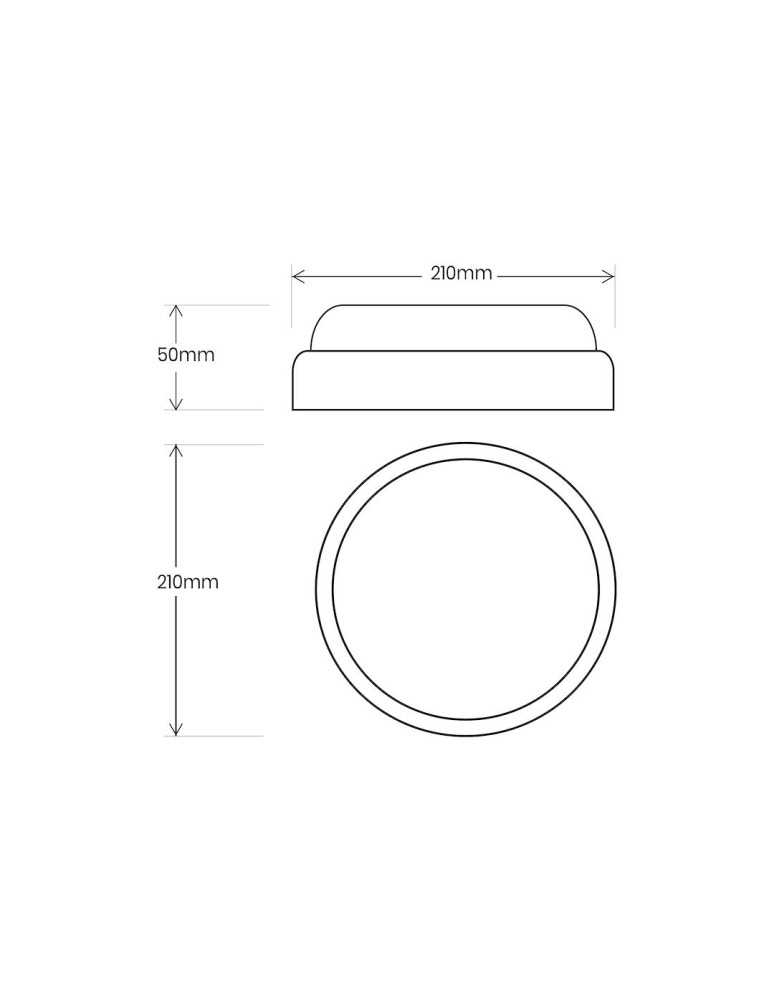 Eko-Light Oprawa Kanałowa Davo Okrąg 18W 4000K IP64 Biały EK1080