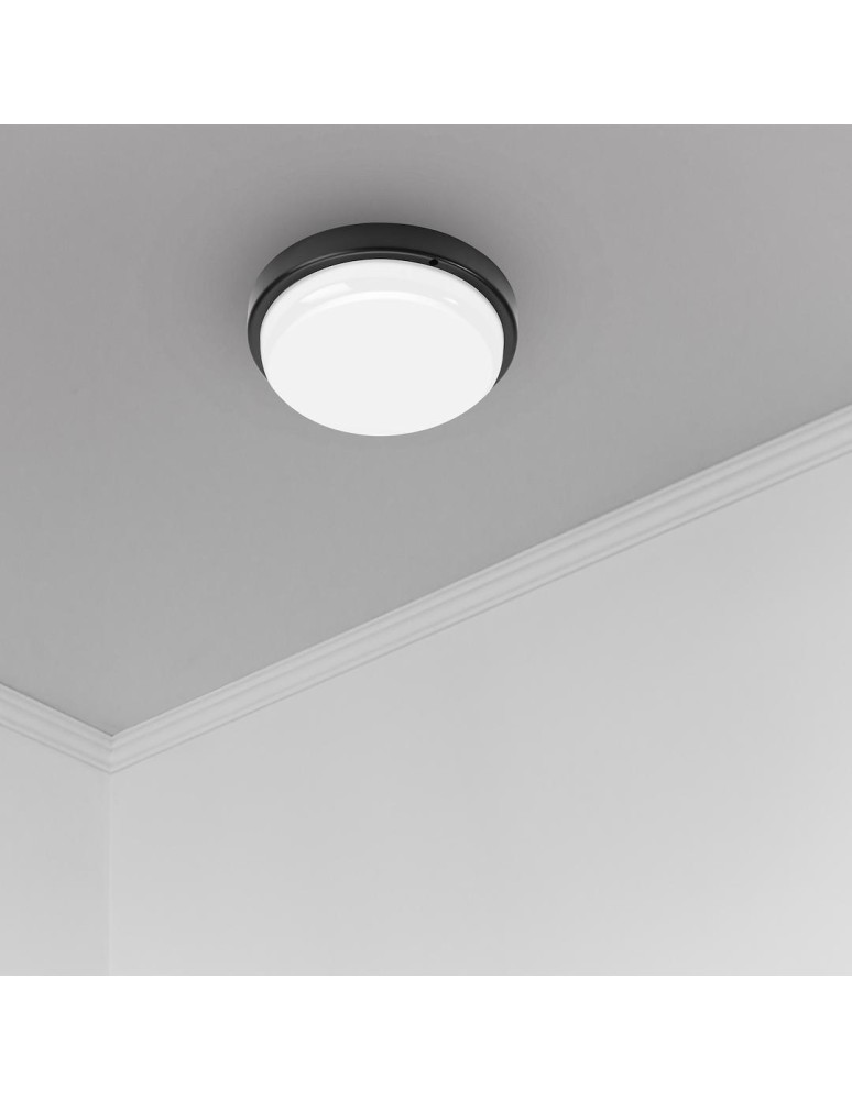 Hermetic plafonds - Eko-Light Davo Circular 18W 4000K IP64 Black EK1081 Duct luminaire. - product kolory-swiatla.pl 3
