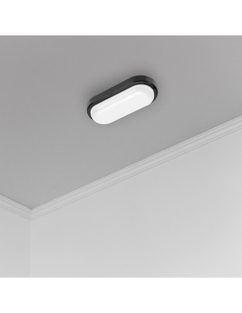 Hermetic plafonds - Eco-Light Davo Oval 18W 4000K IP64 Black EK1083 Duct luminaire. - product kolory-swiatla.pl 3