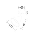 Adjustable ceiling lamps - spots - Milagro Luminaire Cone Spot Gold 1xGU10 ML1120 - product 4