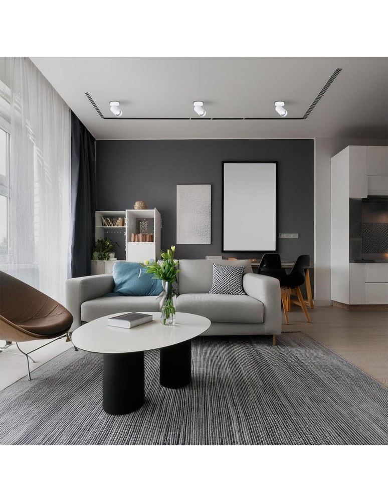 Ceiling spotlights - Milagro Luminaire Hero Spot White 1xGU10 ML1473 - product kolory-swiatla.pl 3