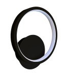 Ring wall lamps - Milagro Wall lamp HOOP BLACK 7W LED ML1540 - product 1