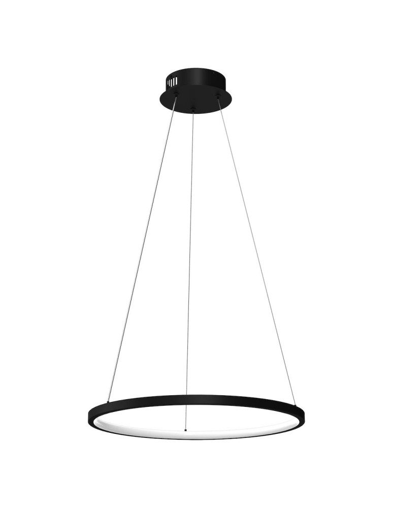 Pendant lamps circles - Milagro HOOP BLACK 27W LED pendant lamp ML1541 - product kolory-swiatla.pl 1