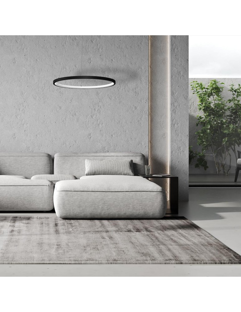 Milagro Lampa wisząca HOOP BLACK 27W LED ML1541